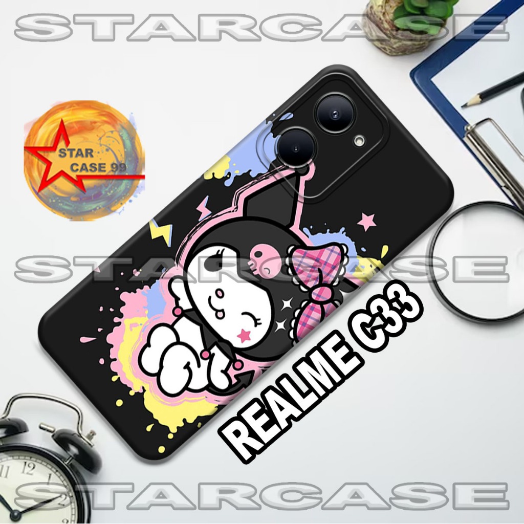 Softcase realme c33 /S31/Motif cewek/case realme c33/casing/silicon/silikon