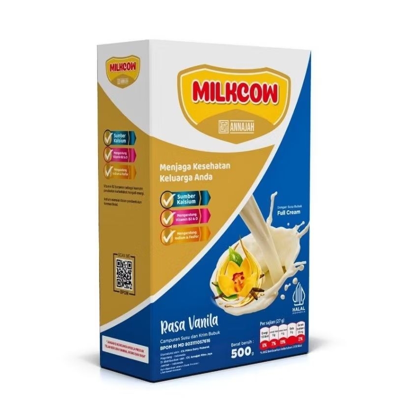 

MILKCOW VANILLA 500 gr || SUSU SAPI PENGGEMUK BADAN UNTUK ANAK - DEWASA