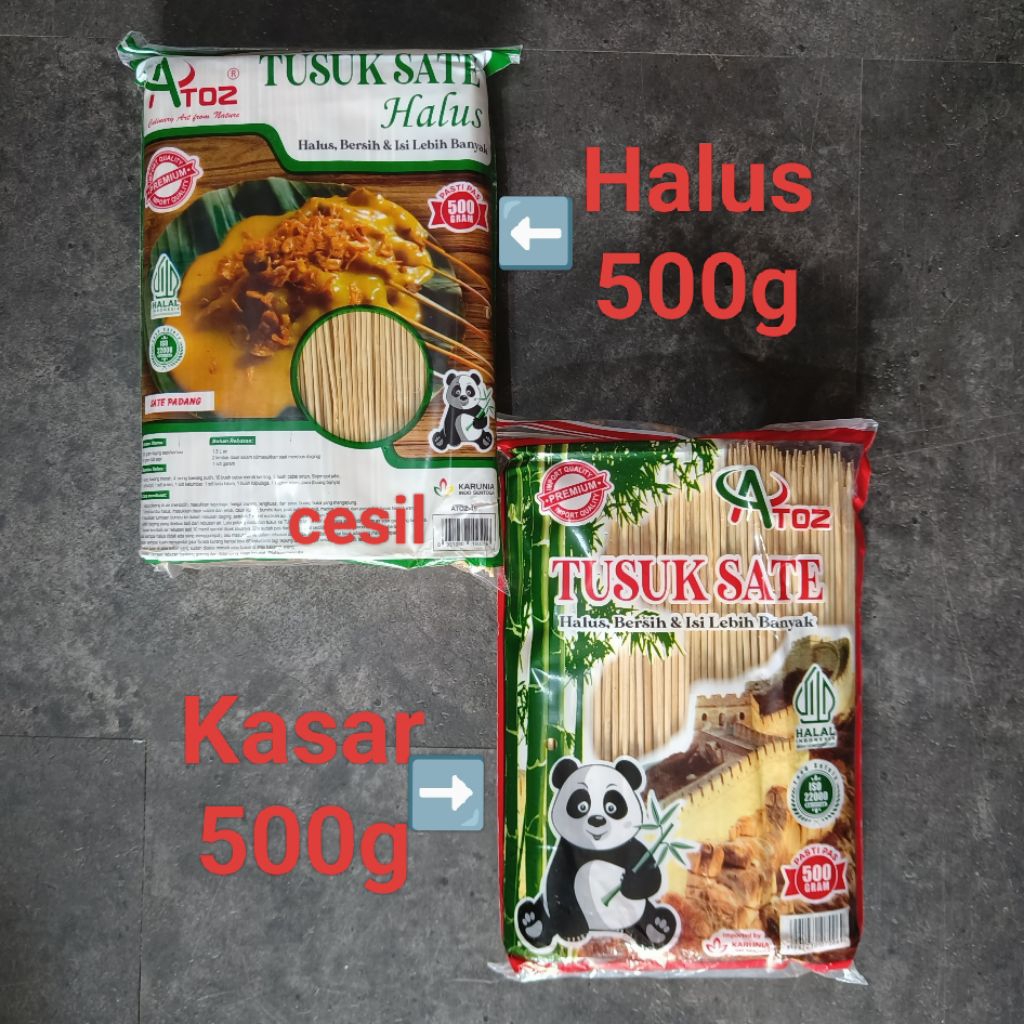 Tusuk Sate Atoz 500gr / tusuk es kul kul / tusuk cilor / tusukan makanan / atoz sealer / sealer