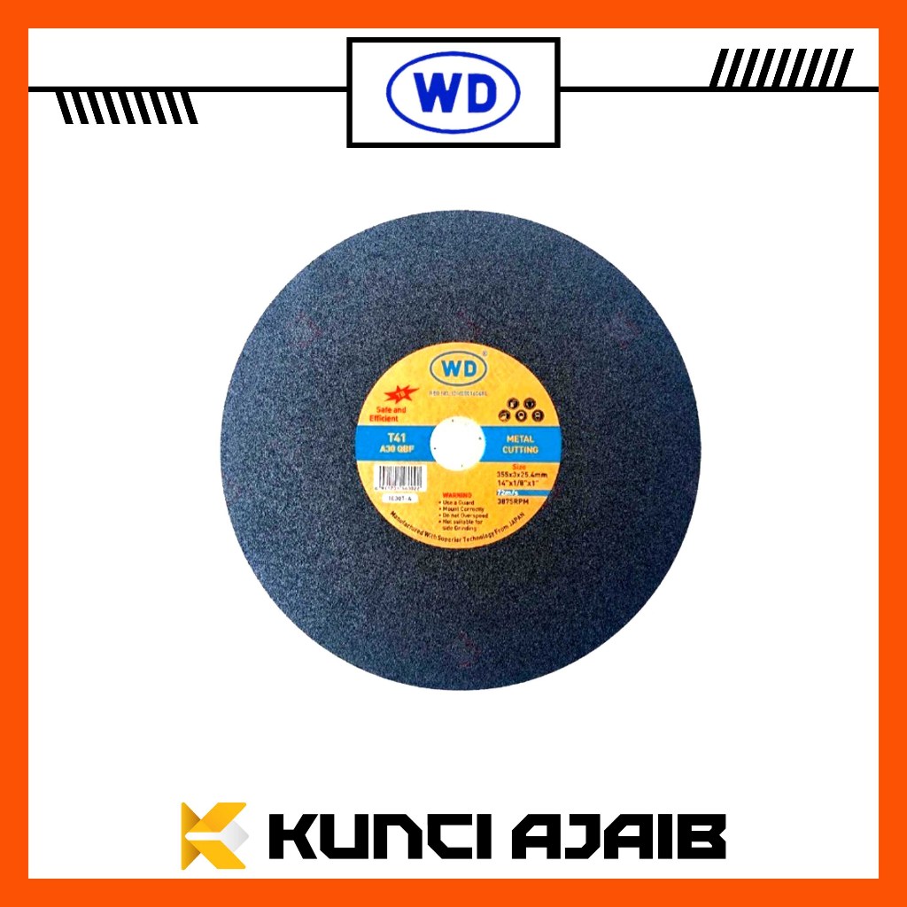 WD Cutting Wheel 14 Inch - Mata Batu Potong Besi Cut Off