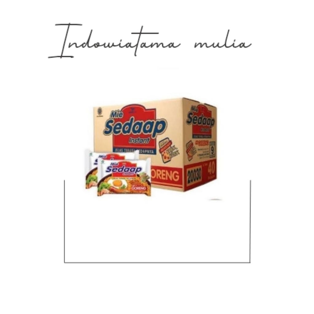 

MIE SEDAAP 1 KARTON