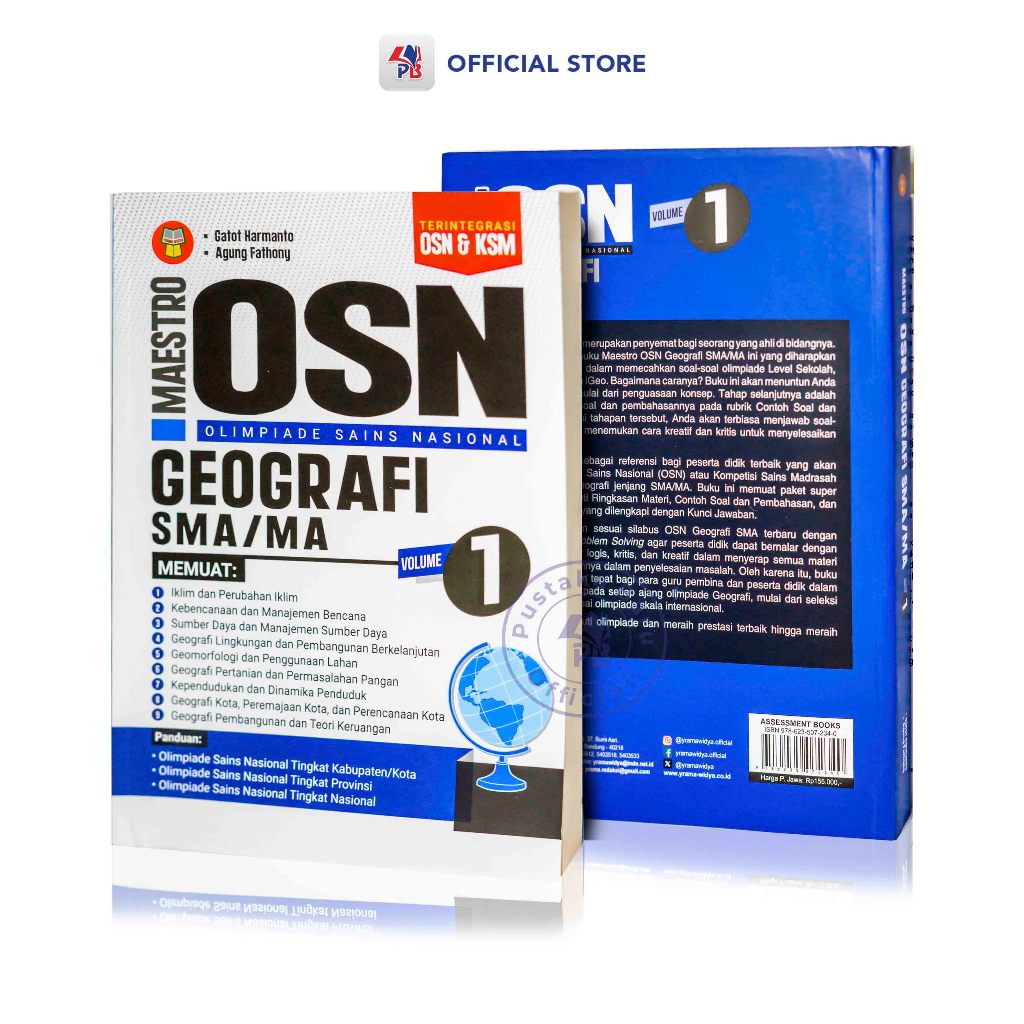 Buku OSN SMA MA /  MAESTRO OSN Geografi SMA/MA Volume 1 Terintegrasi OSN & KSM ( Gatot & Agung ) / Y
