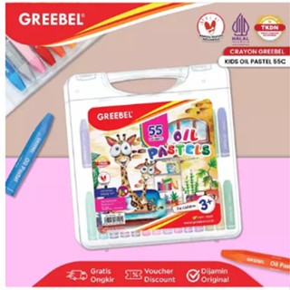 

GREEBEL Crayon Krayon 55 Warna / Kids Oil Pastel / Crayon Set Mewarnai