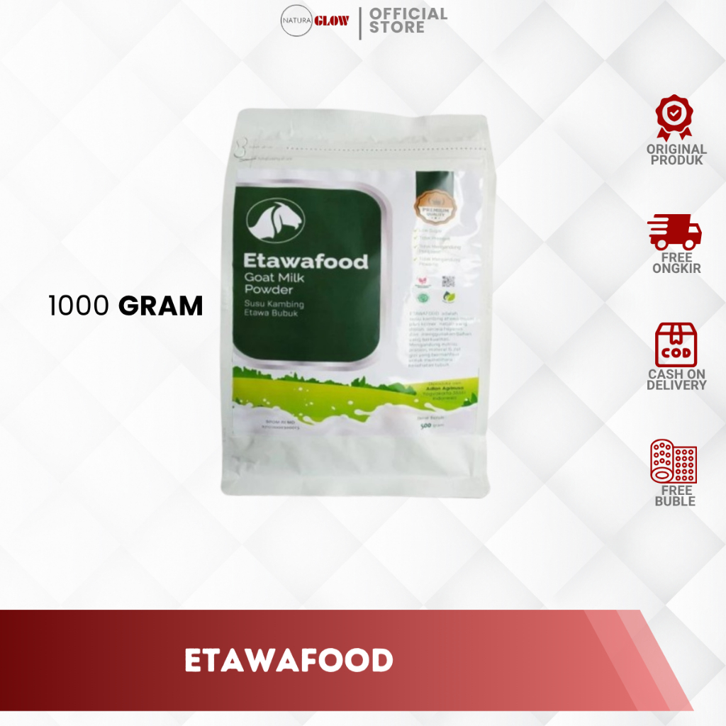 

SUSU KAMBING ETAWA ETAWAFOOD 1000g / 1KG – susu kambing bubuk kualitas premium | kaya kalsium | tinggi protein | bantu jaga tulang & daya tahan tubuh | original 100%