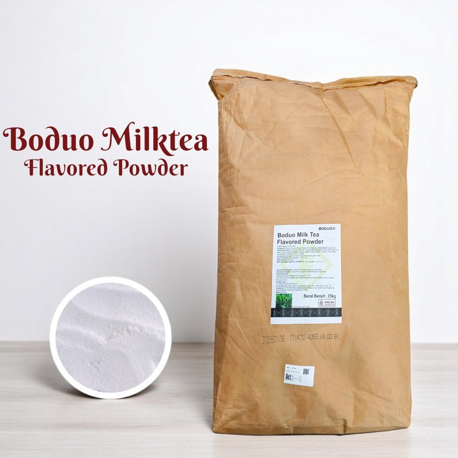 

Boduo Milk Tea Flavored Powder - Low Fat - Bubuk Creamer 25KG