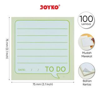 

Joyko Memo Stick Kertas Warna HIJAU PUTIH MMS-28 Kotak 75x75mm Original (1 Set) / Sticky Note GREEN SOFT To Do List 3x3 Inch Memo Perekat Joyko MMS 28 Per Set