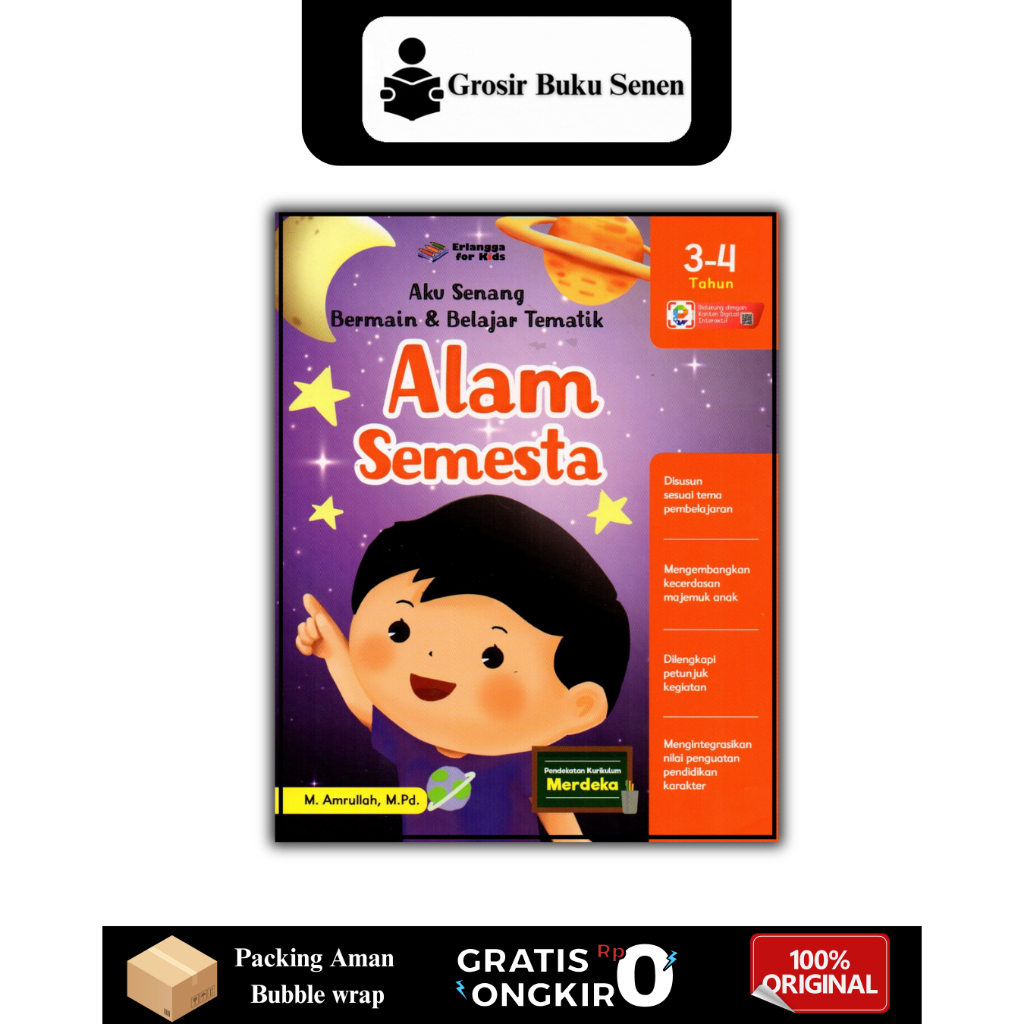 BUNDLING BUKU ALAM SEMESTA - USIA 3-4 TAHUN - M. AMRULLAH - ERLANGGA FOR KIDS