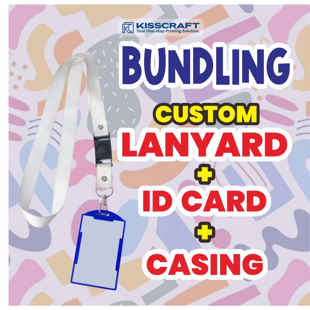 

Kisscraft - Custom ID Card PVC Template KKN / KKM - Include Lanyard + Casing
