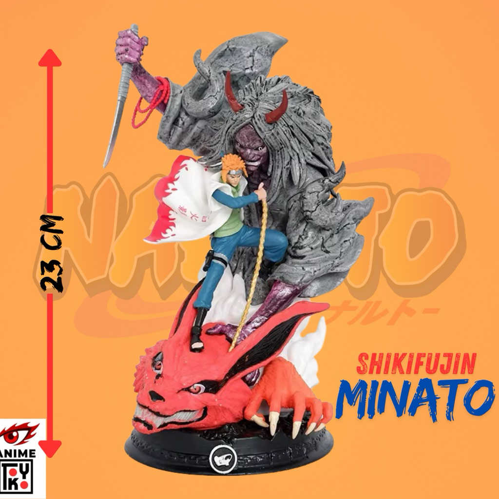Action Figure naruto versi Minato shikifujin kurama