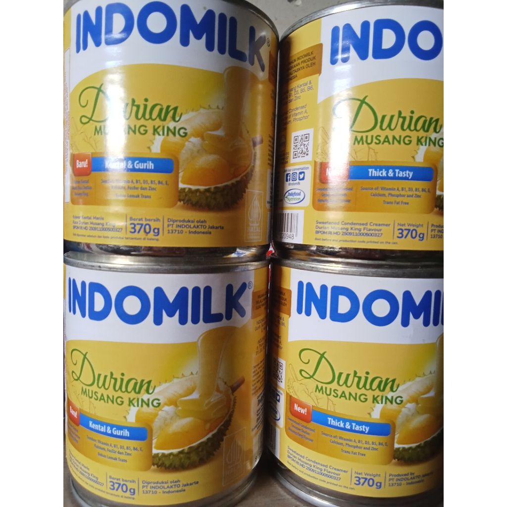 

indomilk kental manis rasa durian musangking 370g