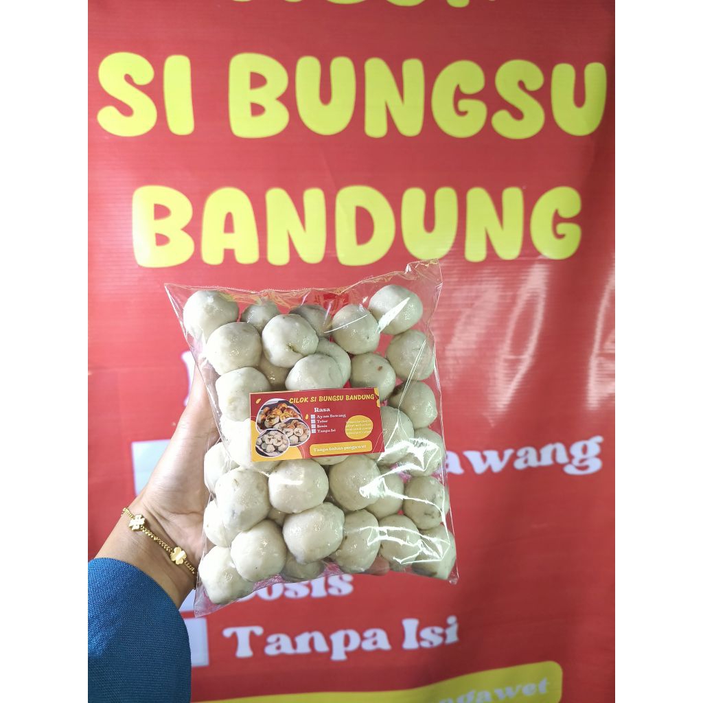 

CILOK ACI MENTAH ISI 50 BUTIR RASA AYAM BAWANG/SOSIS/TELUR/TANPA ISI