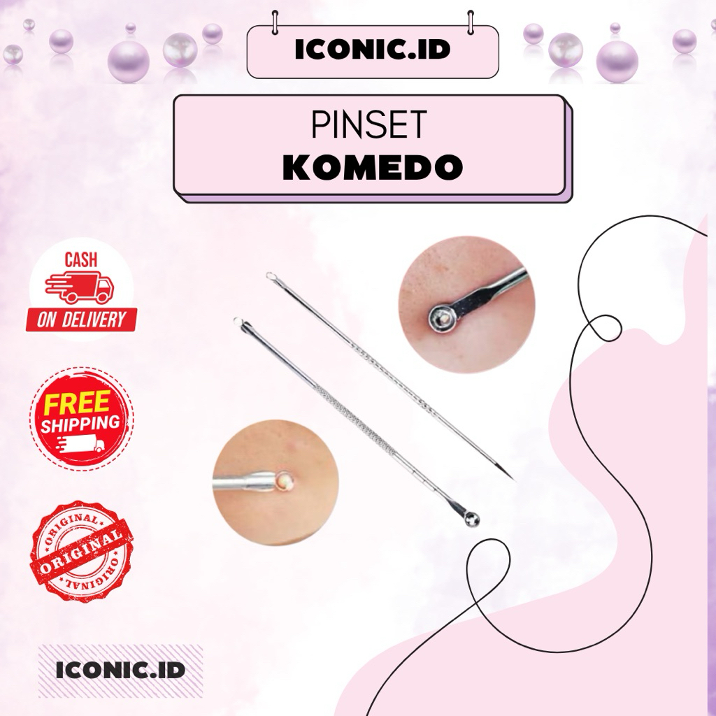 Iconic.id - Pinset Komedo / Pinset Set Komedo / Pinset Penghilang Komedo