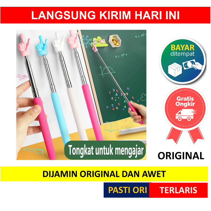 

[ TONGPAN ] TONGKAT PENUNJUK PAPAN TULIS UNTUK ALAT BANTU MENGAJAR PRAKTIS DESAIN JARI TELESKOPIK 5cm 55 cm POINTER TARIK AJAIB Extendable Tunjuk
