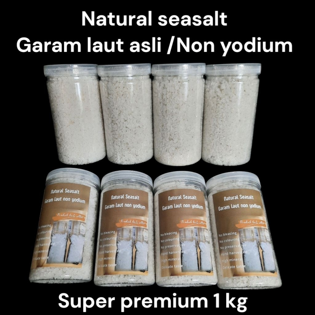 

Garam Kasar Kristal Super Premium 1000g Non Yodium mantul.