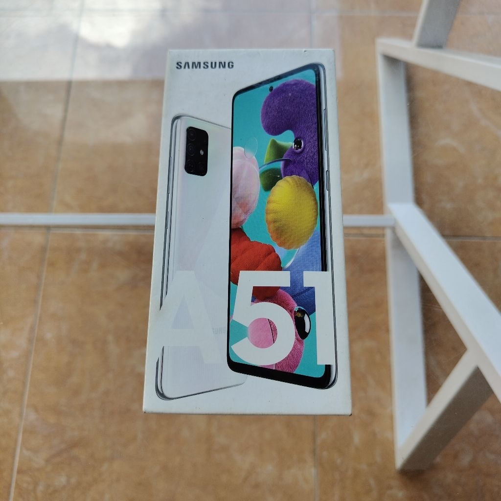 Dus Box Samsung Galaxy A51 White Resmi Sein Original Copotan