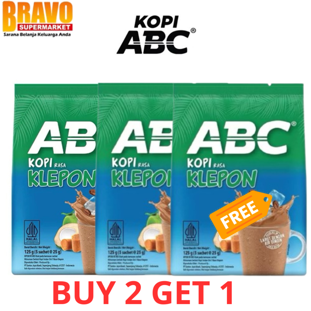 

Bravo Bojonegoro - [ BUY 2 GET 1 ] ABC Kopi Klepon 1 Bag (5x25g)