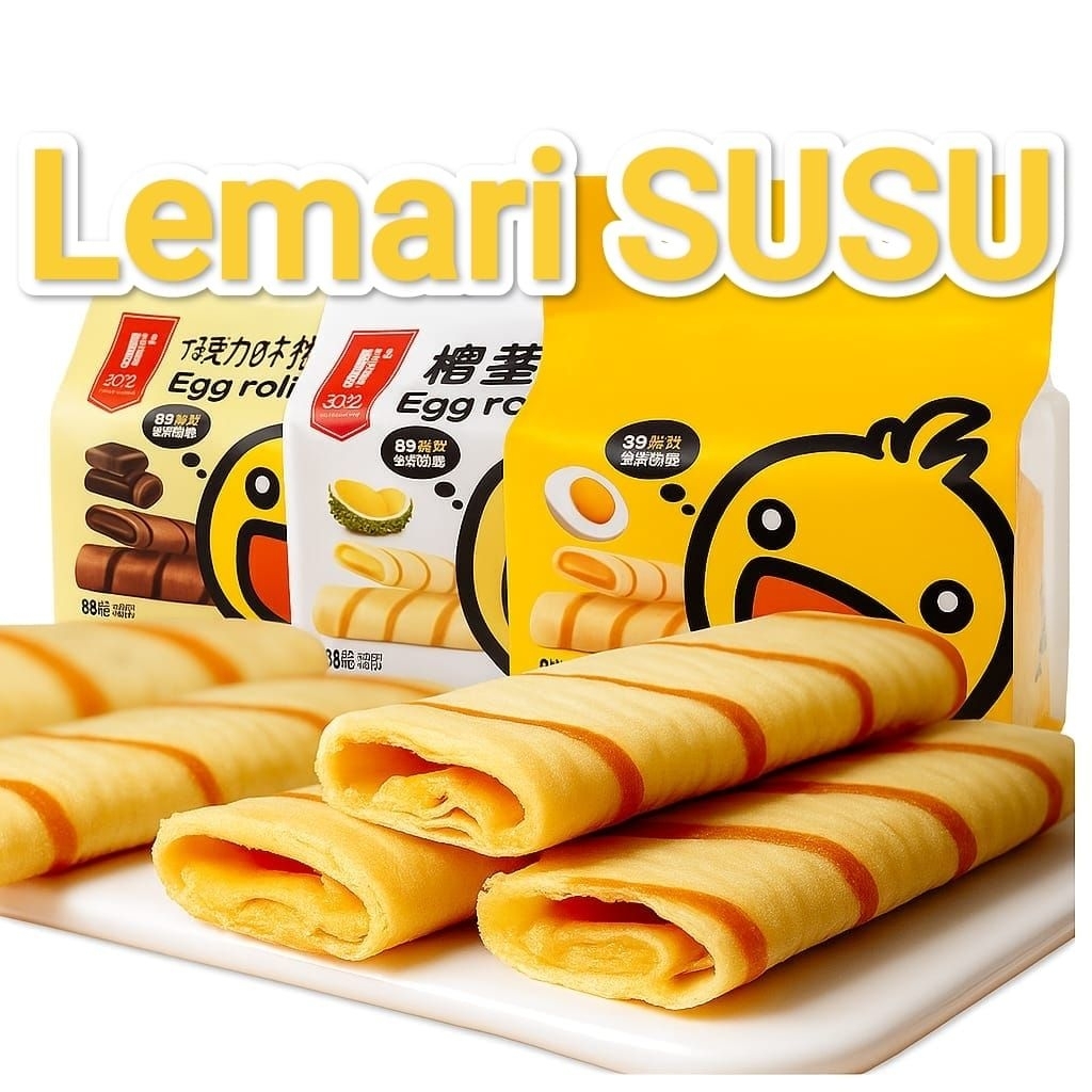 

Kaman Crispy Egg Roll salted egg/cheese/durian 218gr