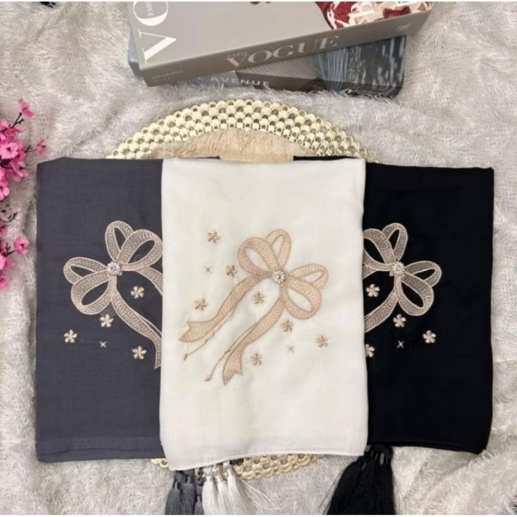 segi empat bordir pita bunga/segi empat bordir pita//Paris bordir pita