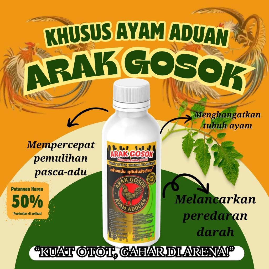 ARAK GOSOK AYAM ADUAN 250ml JAGO LAGA BANGKOK THAILAND TAHAN PUKUL