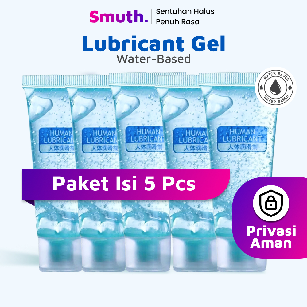[Paket 5 Pcs] Pelumas Lubricant Gel 25ml Untuk Pria Wanita Licin Lembut Tidak Lengket Berbahan Dasar