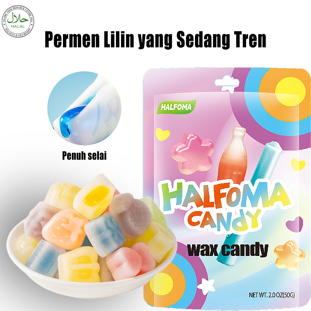 

Permen lilin, bentuk hewan lucu, permen jus buah yang lezat, dan makanan ringan selebriti internet