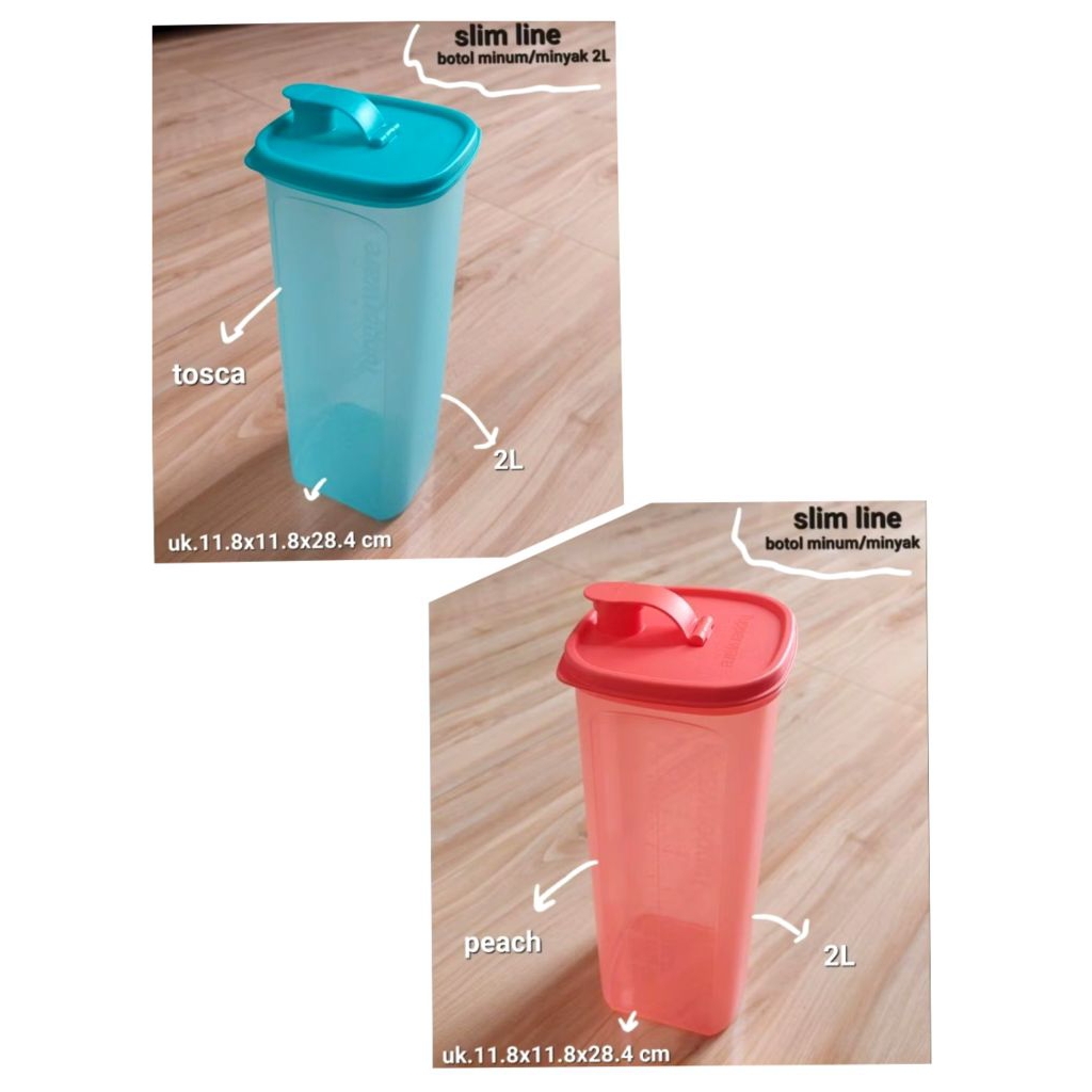 ORIGINAL TUPPERWARE BOTOL SLIM LINE / TEMPAT MINYAK 1PC
