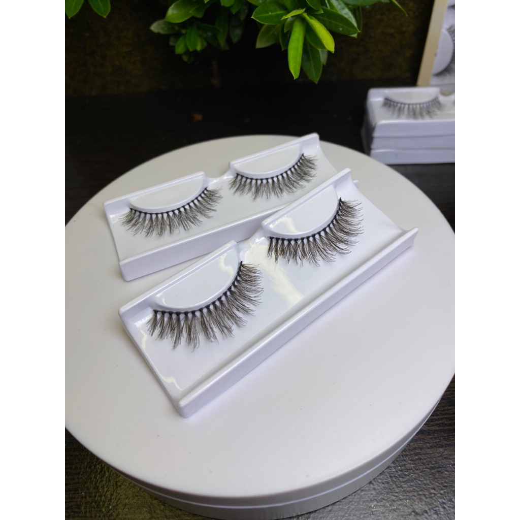 Bulu mata 3D 003 lusinan gratis penutup mika bening transparan