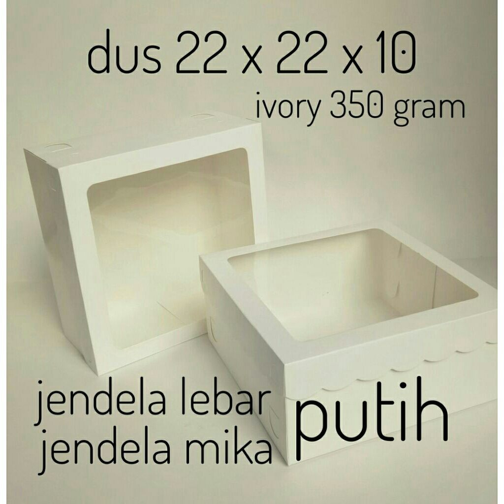 duskue22x22x10 box kue kotak kue  kemasankue