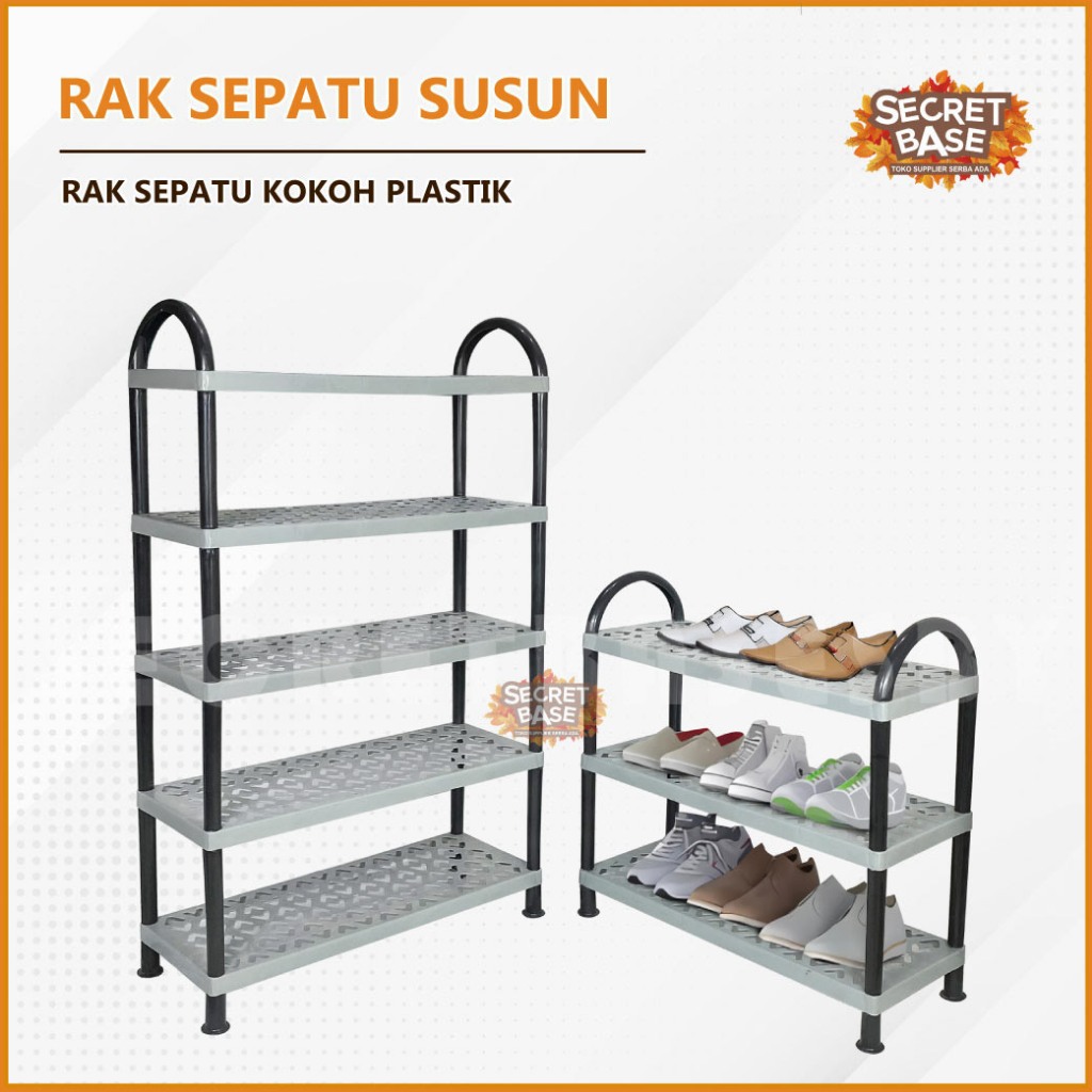 RAK SEPATU SUSUN - Rak Besar / Tempat Sandal / Rak Sepatu Kokoh Plastik