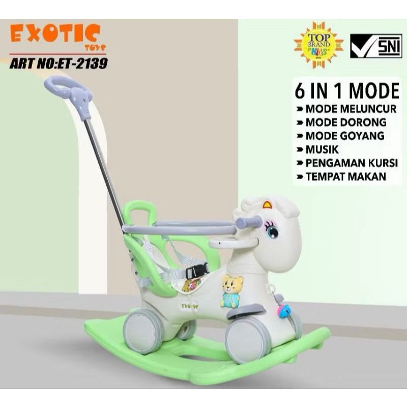 Mobil Non Aki Anak Exotic Kuda Kudaan PONY Odong Rocking Horse