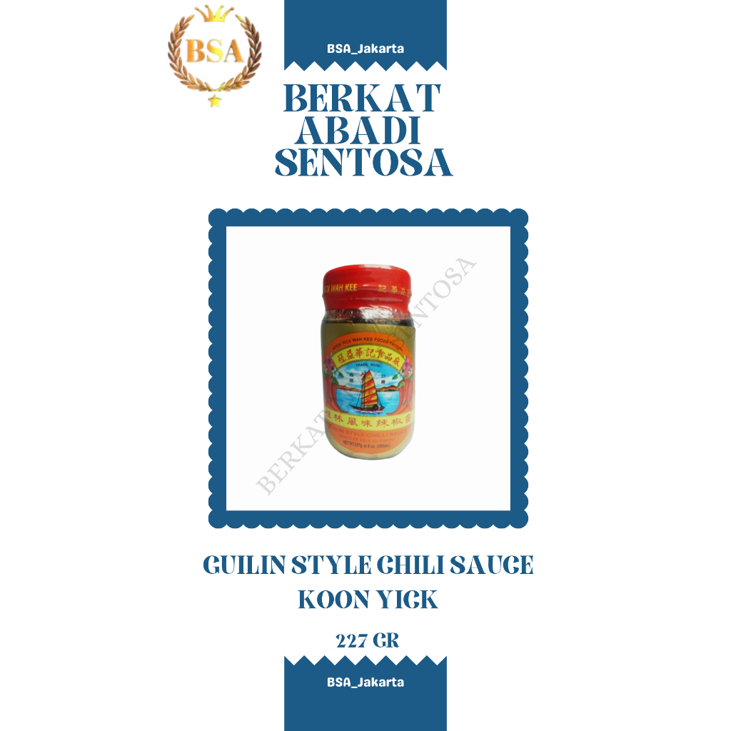 

GUILIN STYLE CHILI SAUCE KOON YICK (227 GR)