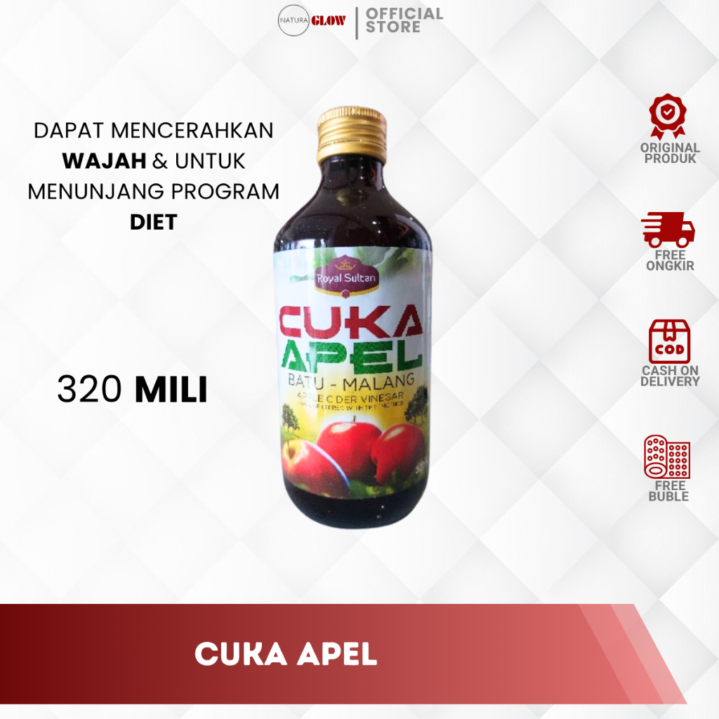 

(COD) CUKA APEL BATU MALANG SULTHAN - vinegar alami bantu cerahkan wajah | dukung program diet sehat | netralisir asam lambung | original batu malang 100%