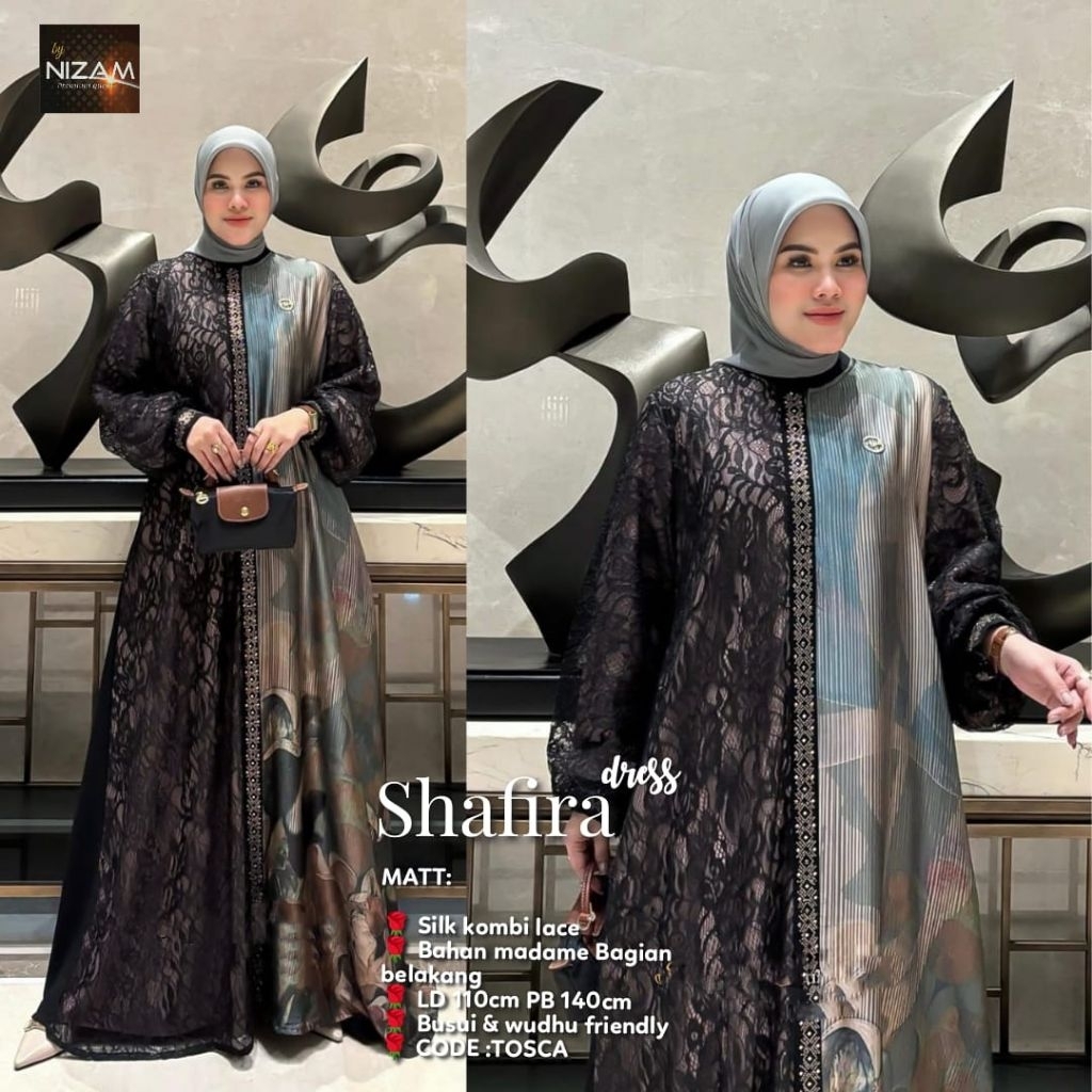 Syafira Dress Premium Original By Nizam