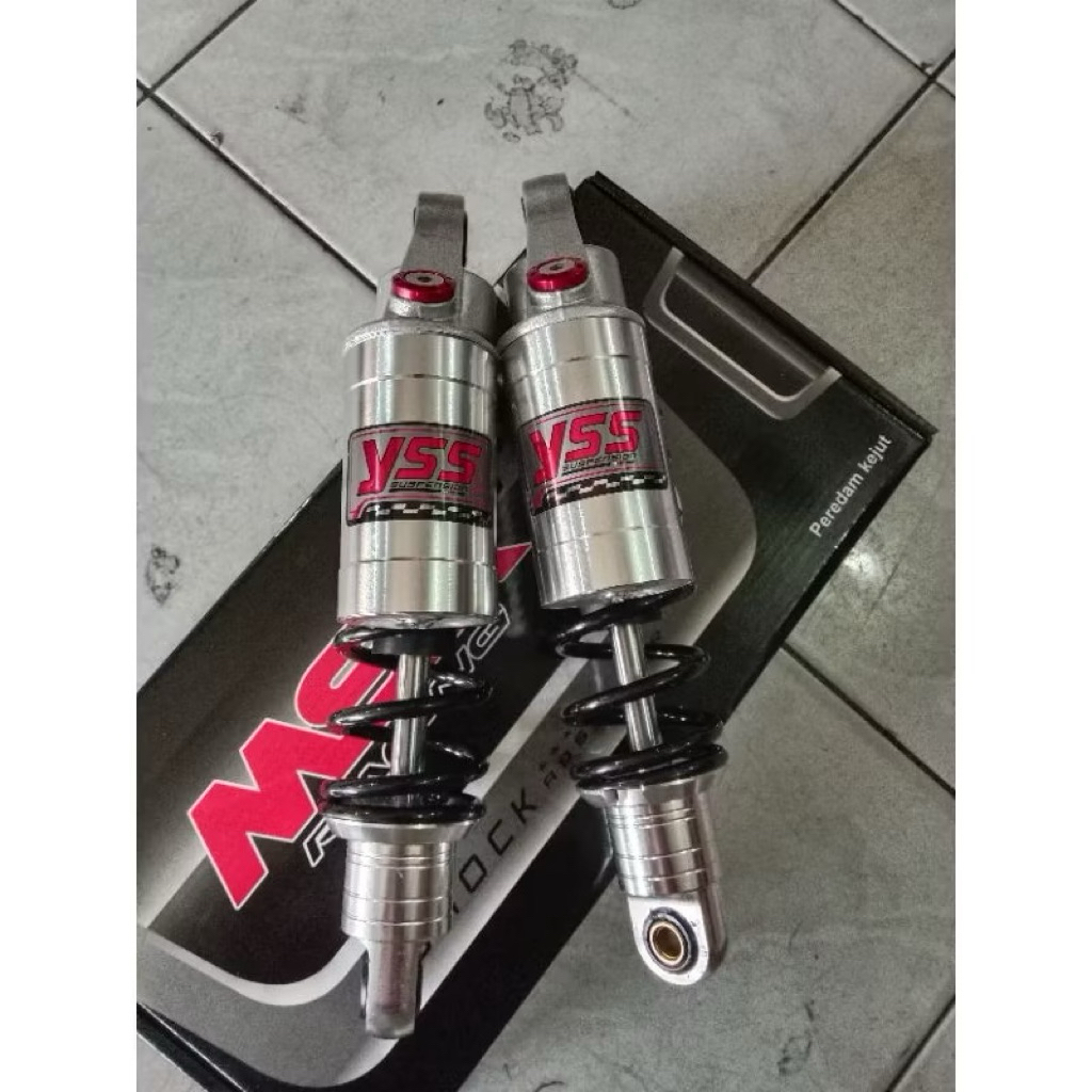 SHOCK SHOCK BREAKER TABUNG MOTOR YAMAHA JUPITER Z/ VEGA R/ FIZR/ HITAM/SILVER,SEPASANG TABUNG YSS