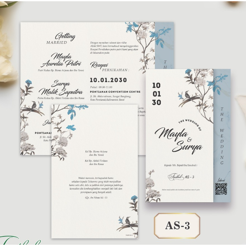 Undangan Pernikahan Simple dan Elegant