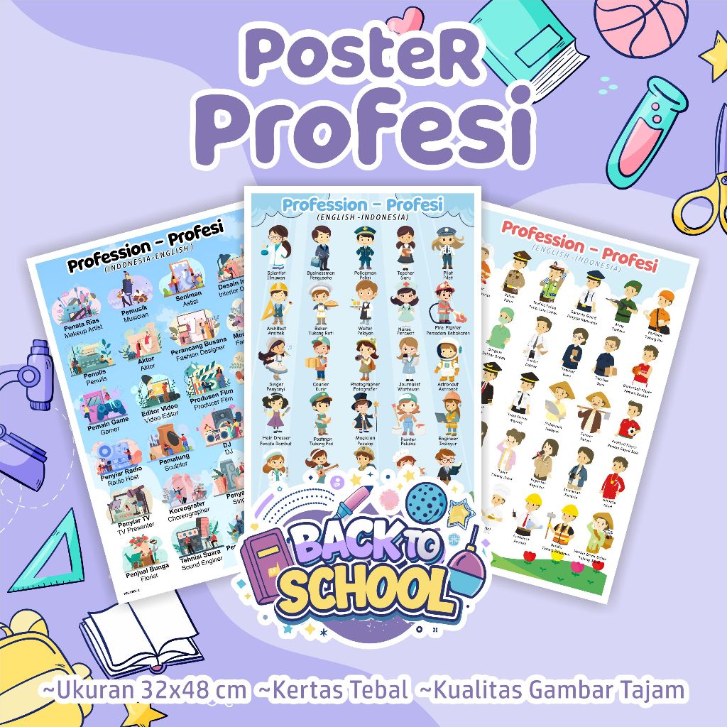 Poster PROFESI - Poster edukasi anak profesi