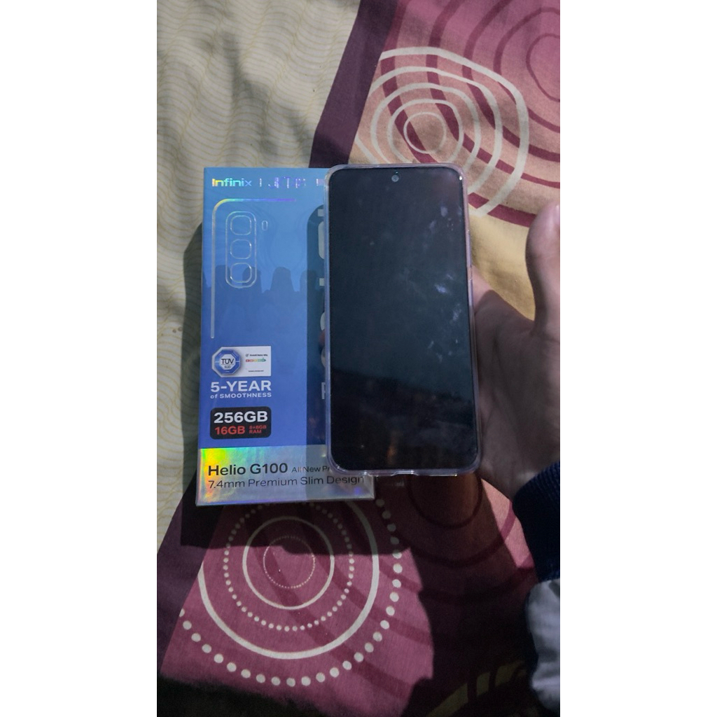 HP Infinix Hot 50 Pro 8+8 256 second like new baru beli 1 bulan