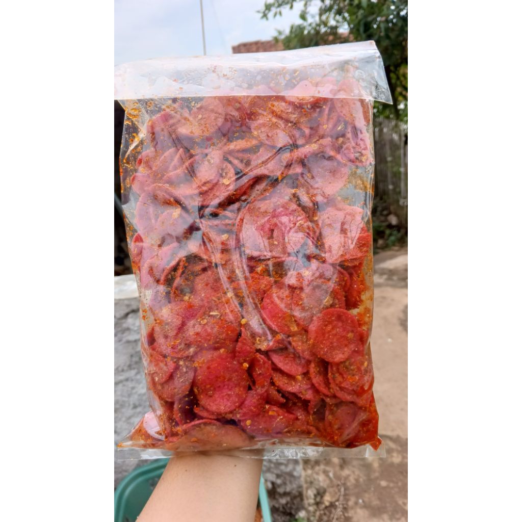 

Sosreng sosis goreng pedas daun jeruk isi 500 gram