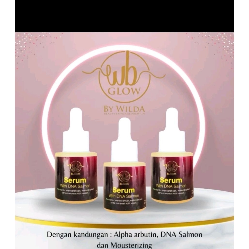 Serum WB  GLOW skincare by wilda 100% original dan BPOM