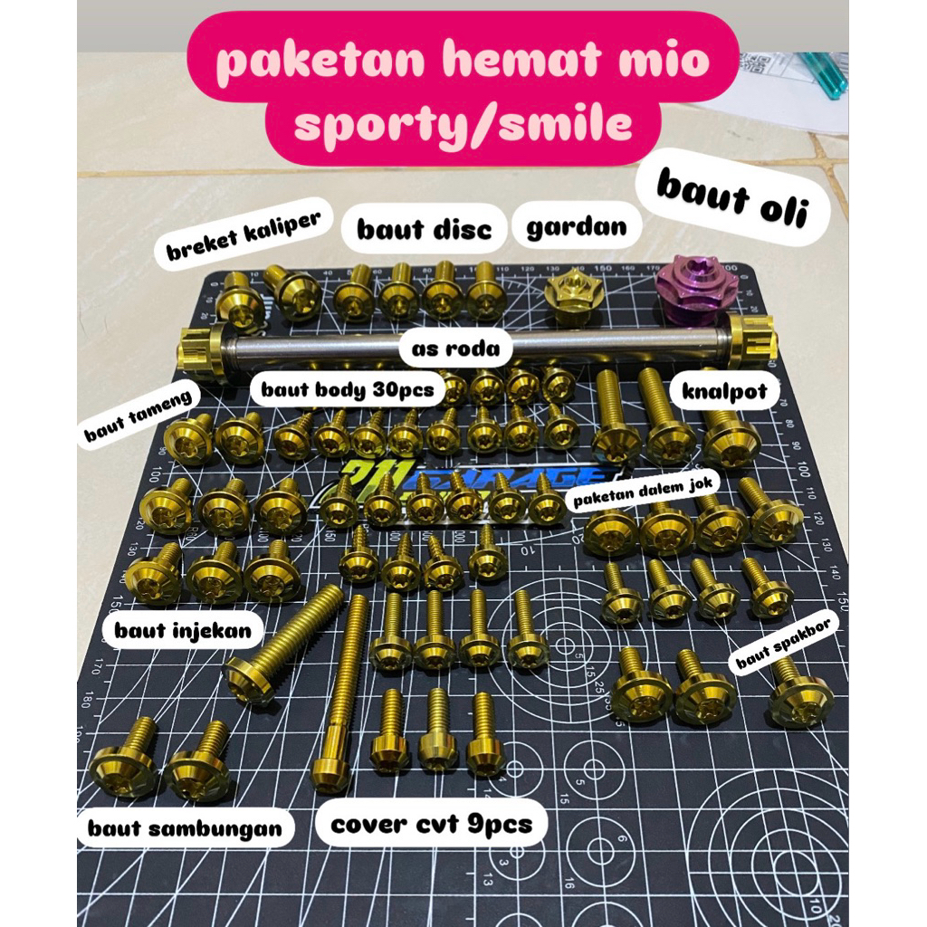 PAKETAN HEMAT BAUT TITANIUM MIO SPORTY/SMILE