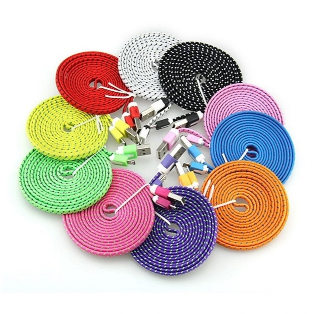 KABEL DATA, KABEL CASAN MICRO USB 3M NYLON, CABLE CHARGER NYLON MICRO USB 3M