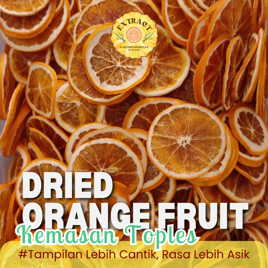 

[BUKAN KERIPIK]PREMIUM DEHYDRATED ORANGE KEMASAN TOPLES | BUAH KERING | DRIED ORANGE | JERUK KERING I INFUSED WATER