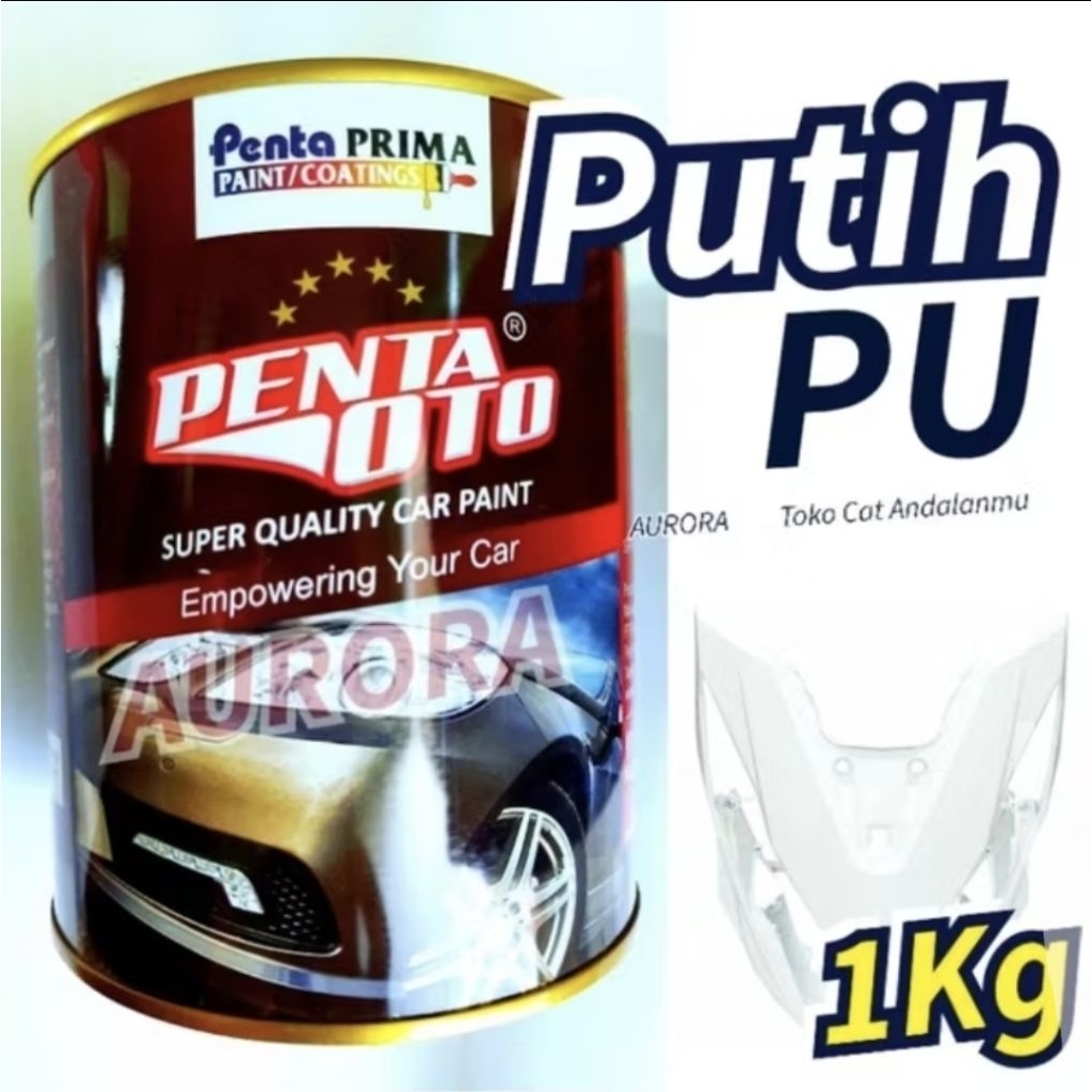 Cat Putih PU Penta Oto Super White Putih Bersih Polos Solid