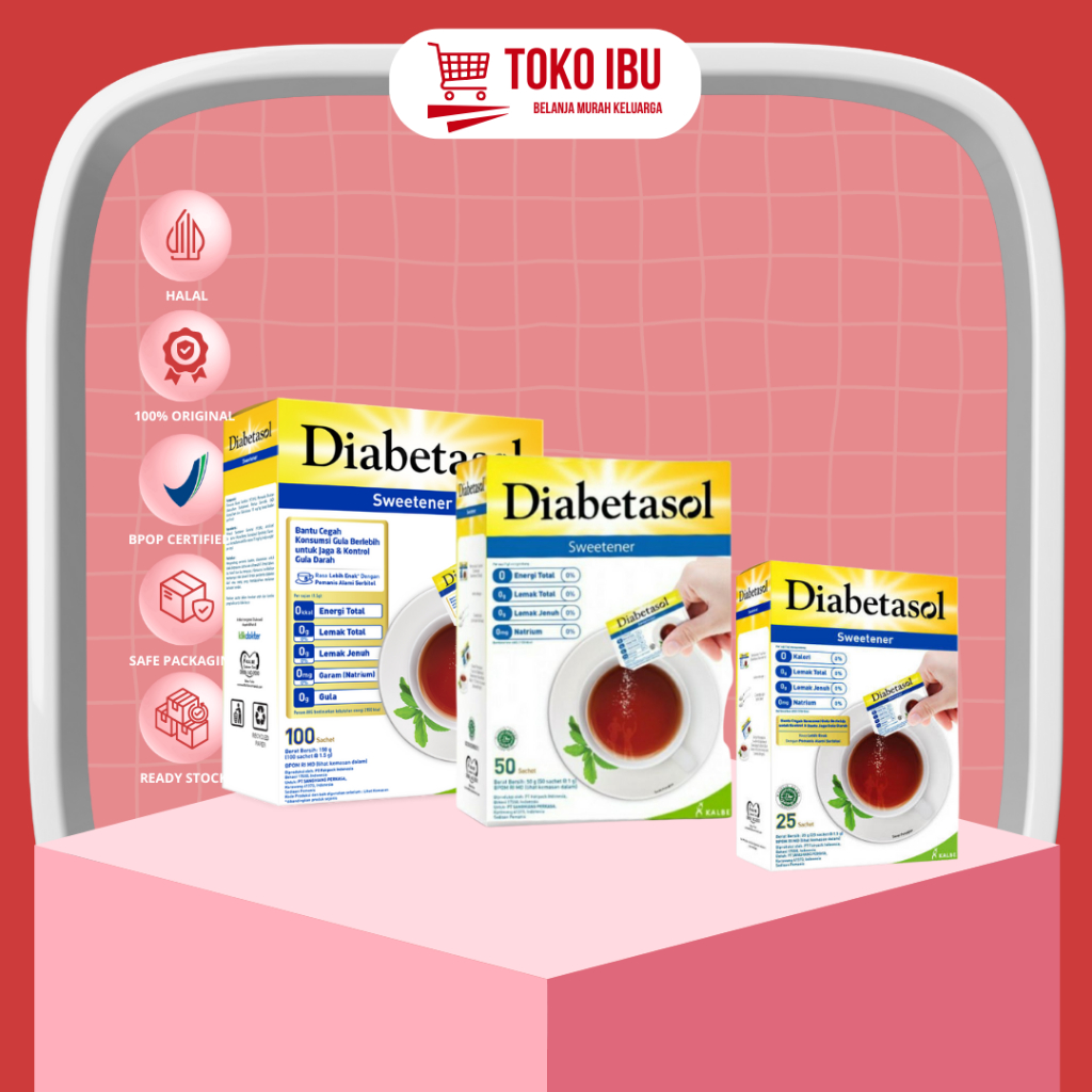 

Diabetasol Sweetener 100/ 50/ 25 Sachet