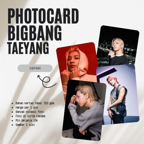 [1PCS] PHOTOCARD BIGBANG TAEYANG | PHOTOCARD KPOP | PHOTOCARD DRAKOR | PHOTOCARD DRACIN