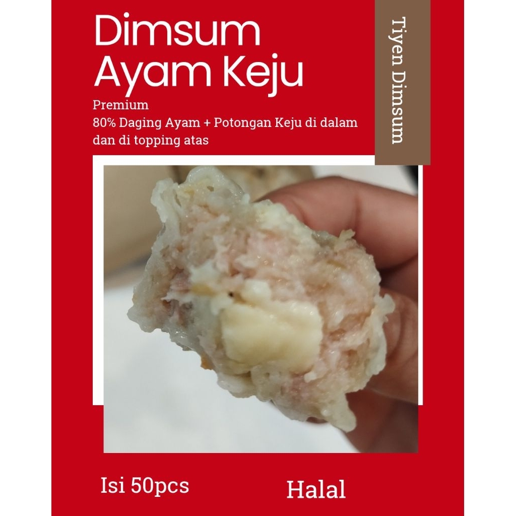 

Dimsum keju Premium isi 50