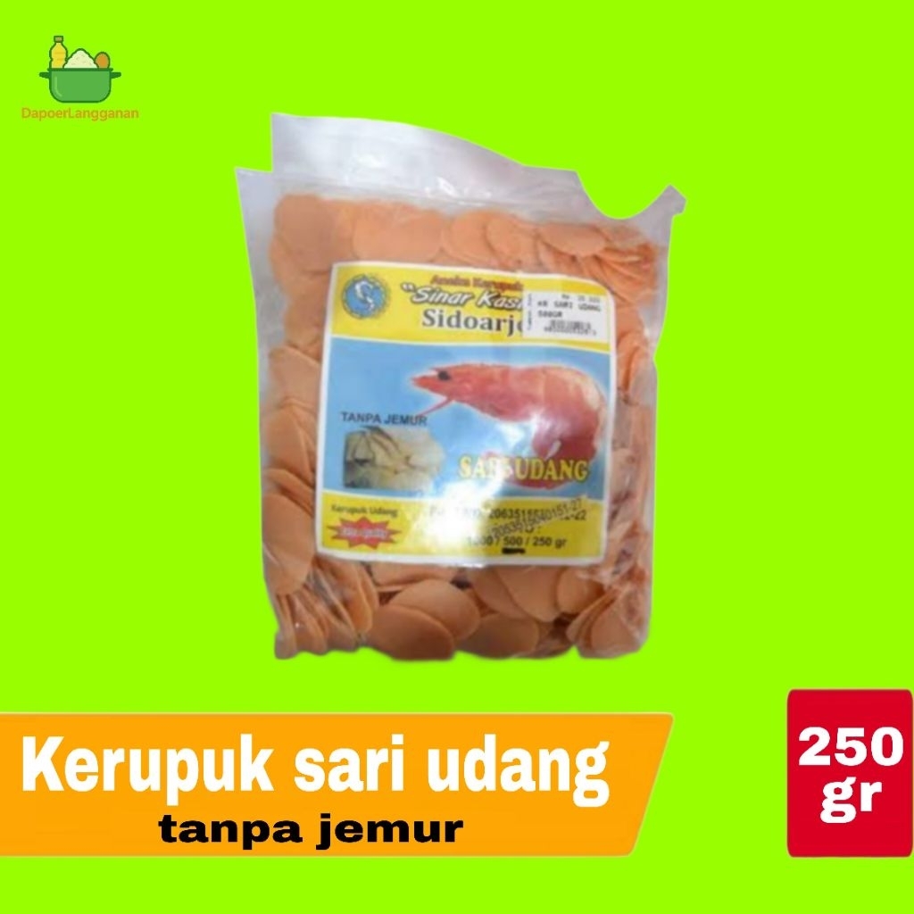 

Kerupuk Sari Udang Sinar Kasih 250gr – Gurih & Renyah, Siap Goreng