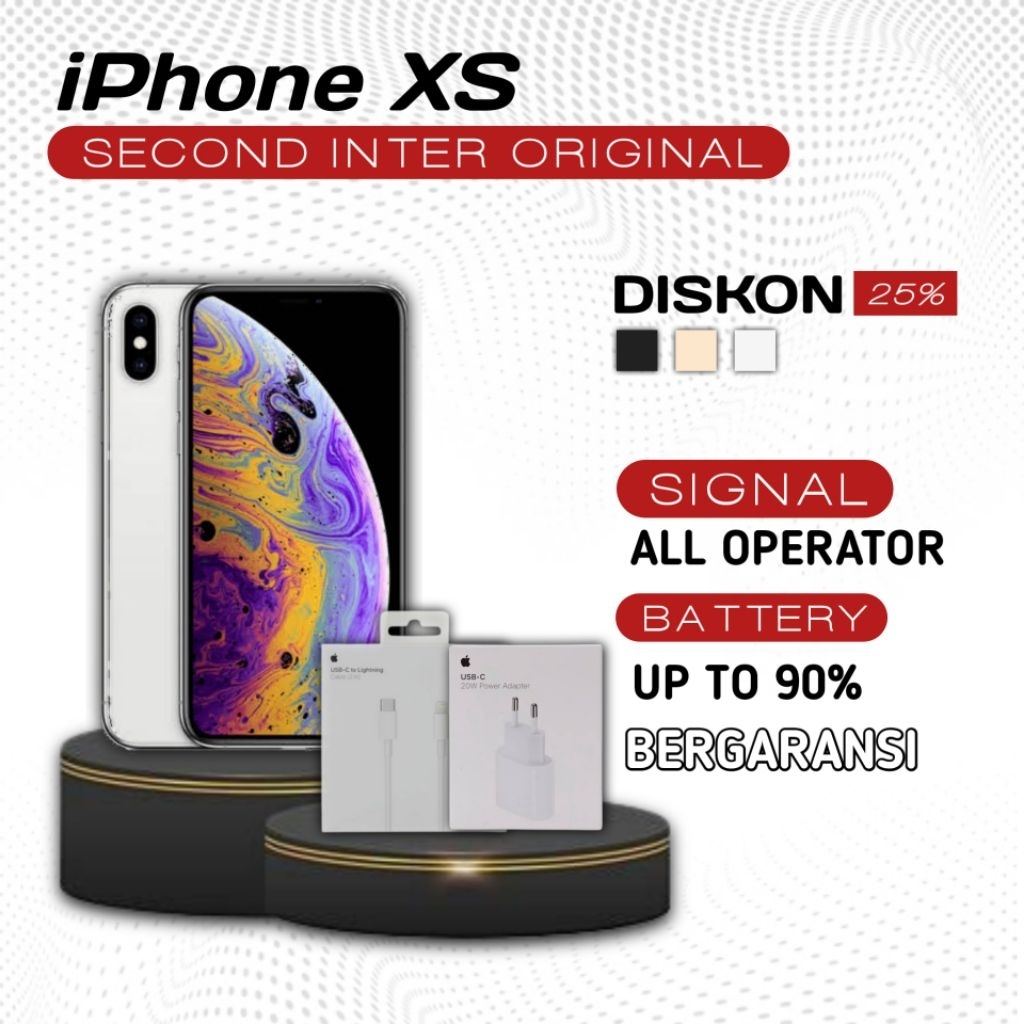 iPhone XS 256GB/64GB SECOND ORI FULLSET ALL OPERATOR