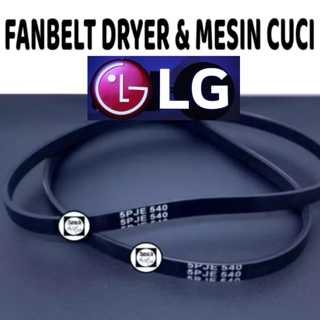 V- BELT Fanbelt DRYER LG 5PJE 540 / Mesin Cuci LG V Belt 5 PJE 540 V-Belt 5PJE-540 /FANBELT MESIN LG