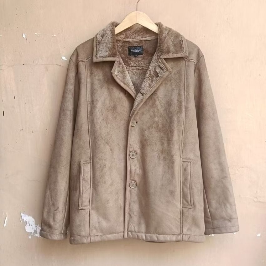 Jacket classic suede sherpa vintage